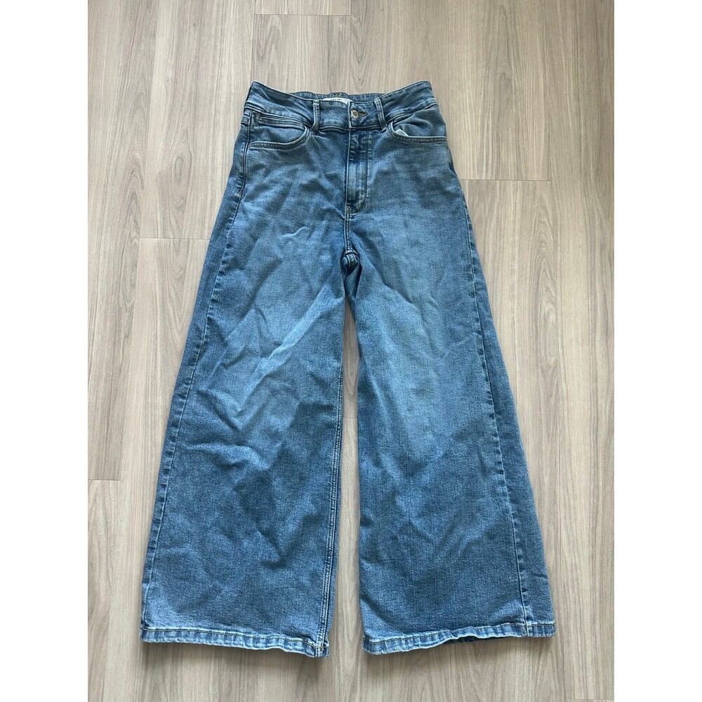 Wrangler Women's High-Rise Wide Leg A-line Crop‎ Jean size 2